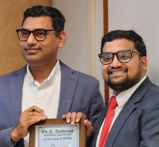 Diwakar Shukla, left, and Prateek Bansal