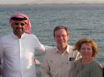 Jim and Karen Morris in Qatar