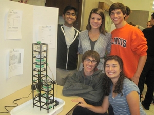 Students at the design project presentation