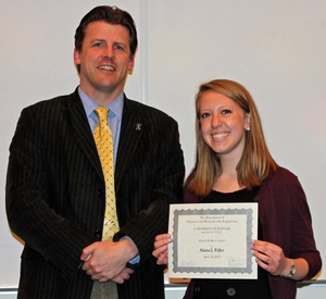 Alaina J. Fuller receives the Donald B. Keyes Award