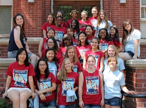 This year's campers for the chemical engineering GAMES camp