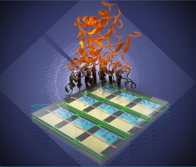 Image from cover of Lab on a Chip