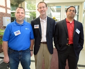 The 2013 Symposium Judges (from left to right): Dr. Tim Drews, Professor Josh Ramsey, and Professor Subramanian Ramakrishnan.