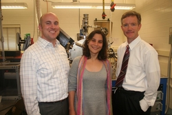 Through the SRI funding, Lane Martin, Elif Ertekin, and Ed Seebauer along with Angus Rockett (not pictured) are collaborating on research toward a new energy source.
