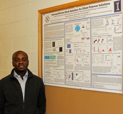 Folarin Latinwo received first place for his poster at the 2013 AIChE annual meeting.