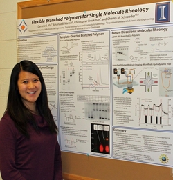 Danielle Mai earned second place at a poster session during the 2013 AIChE annual meeting.