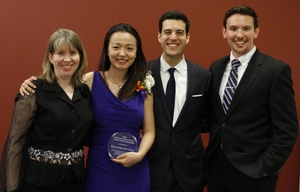 From l to r: Patricia Simpson, Lily Chen, Pedro Ribeiro and Grant Blazina