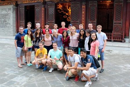 Members of the Hoeft T&M Program include ChBE students who travel to China as part of their education. 