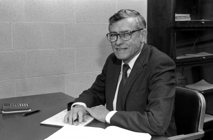 Professor Walter G. May in 1984