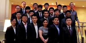 Xi Yin (second row, second student on right) and fellow Silver Graduate Research Awardees