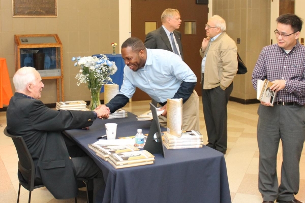 Walt Robb and Lecturer Jerrod Henderson