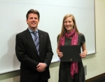 Dr.â€…Paulâ€…Kenisâ€…andâ€…Ashleyâ€…May,â€…recipientâ€…ofâ€…theâ€…Johnâ€…Martinâ€…Ankenbauerâ€…Memorialâ€…Scholarship.