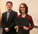 Dr.â€…Paulâ€…Kenisâ€…andâ€…Rebeccaâ€…Boehning,â€…recipientâ€…ofâ€…theâ€…Worthâ€…Huffâ€…Rodebushâ€…Scholarship.