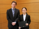 Dr.â€…Paulâ€…Kenisâ€…andâ€…Exxonâ€…Mobilâ€…Scholarshipâ€…recipientâ€…Xuxiaâ€…Chen.