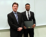 Dr.â€…Paulâ€…Kenisâ€…andâ€…Davidâ€…Ugweje,â€…recipientâ€…ofâ€…theâ€…Dr.â€…Rayâ€…A.â€…Mentzerâ€…Scholarship.