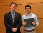 Dr.â€…Paulâ€…Kenisâ€…andâ€…Nicholasâ€…Connolly,â€…recipientâ€…ofâ€…theâ€…Donaldâ€…E.â€…Eiseleâ€…Scholarship.