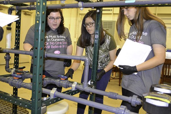 Learning how the pump equipment works.
