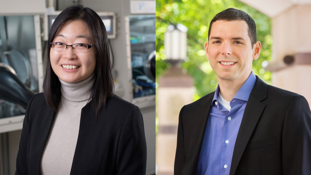 Ying Diao (left) and Aron Barbey (right)
