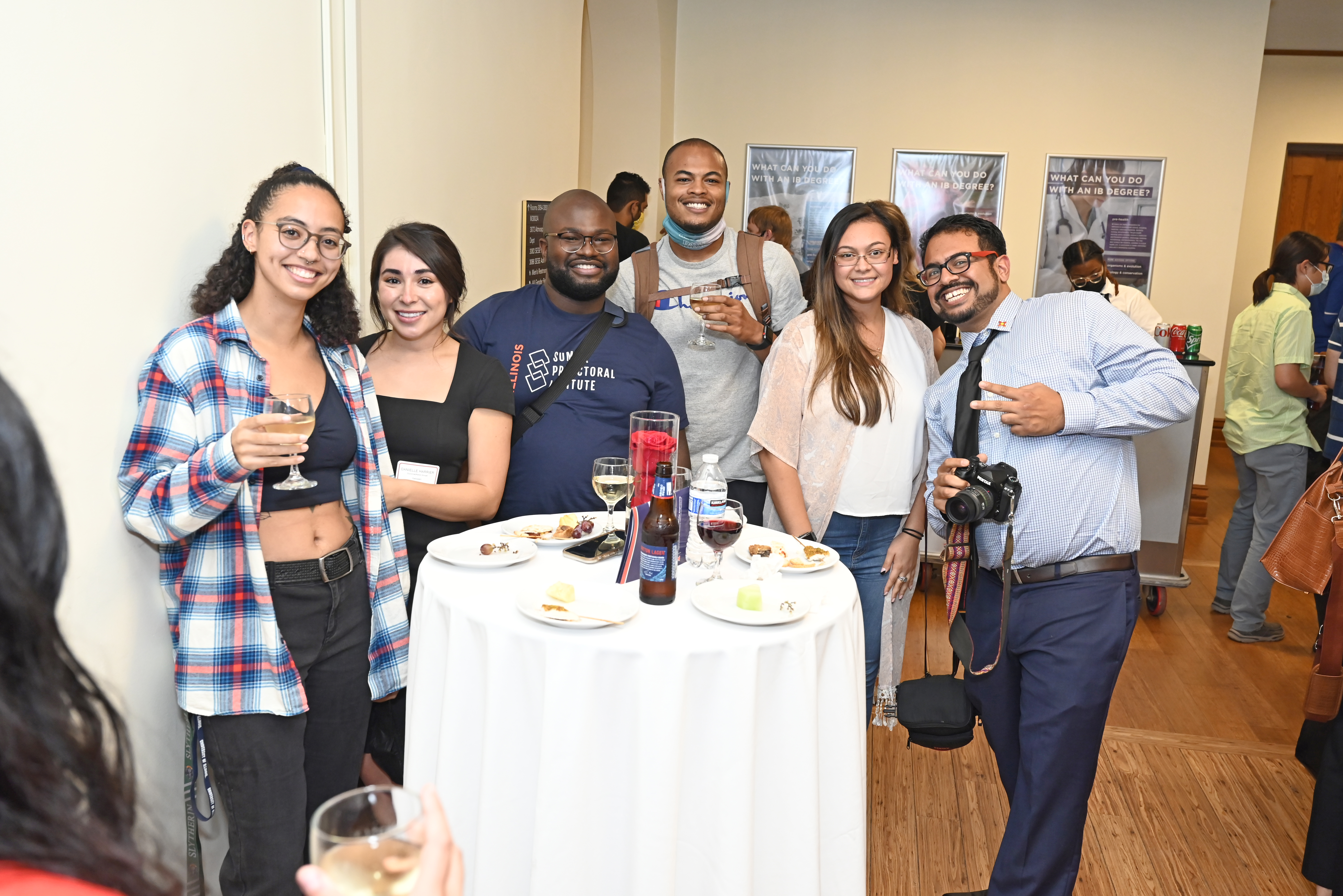 Graduate students Alec Tiffany, Dani Harrier, Howard Weatherspoon, Dejuante Walker, Vanesse DaSilva, and Chris Torres take part in the awards reception.&amp;amp;amp;amp;amp;amp;amp;amp;amp;amp;amp;amp;amp;amp;amp;amp;amp;amp;amp;nbsp;