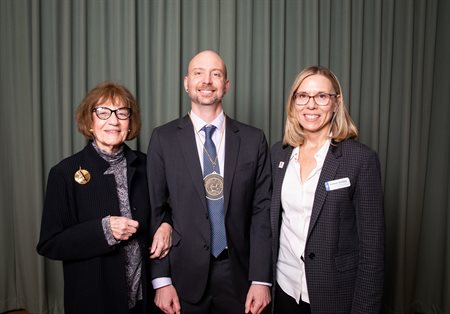 From left: Anastasia Economy, Charles Schroeder, and Nancy Sottos