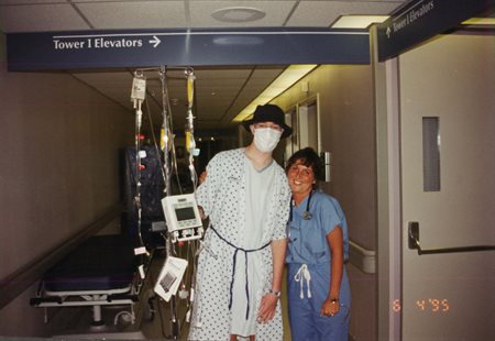 On August 3, 1995, professor Brendan Harley received a life-saving bone marrow transplant from his brother, who was a match. Harley will celebrate 10,000 cancer-free days later this year &mdash; an unimaginable triumph when he was diagnosed with leukemia. Photo courtesy of Brendan Harley.