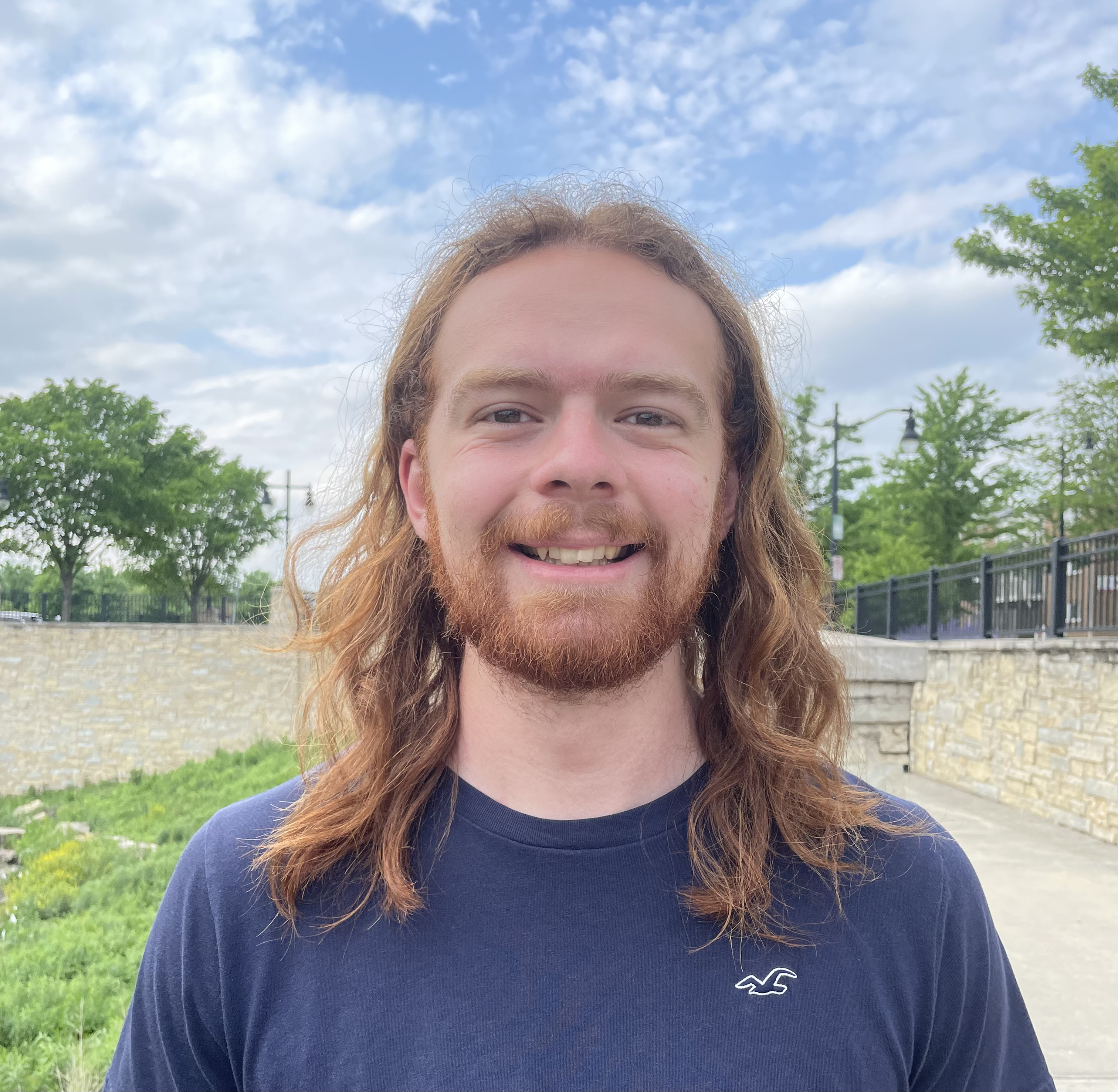 Kyle Gray standing in feild