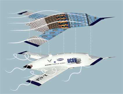 airplane diagram with blue background