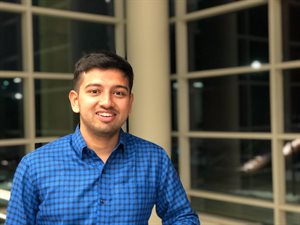 Soumajit Dutta, winner of the graduate student excellence award for spring 2023