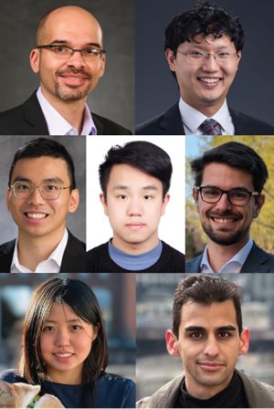 Top to bottom, left to right: Christopher Rao, Xiao Su, Neil Tran, Jerry Rong, Riccardo Candeago, Hsin-Lan Chiang, Saman Shafaei