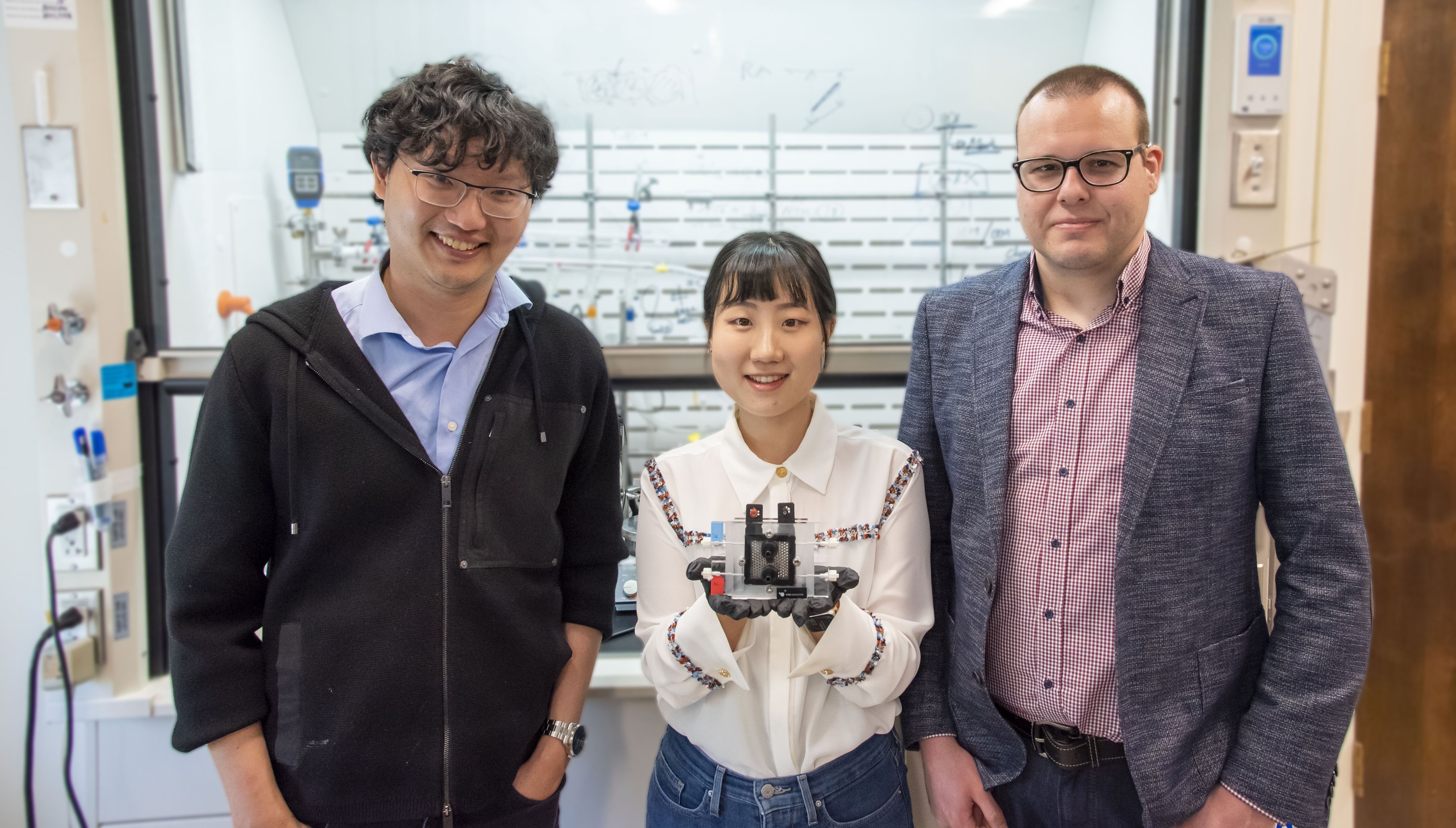 From left: Xiao Su, Nayeong Kim, and Johannes Elbert. &amp;nbsp;
