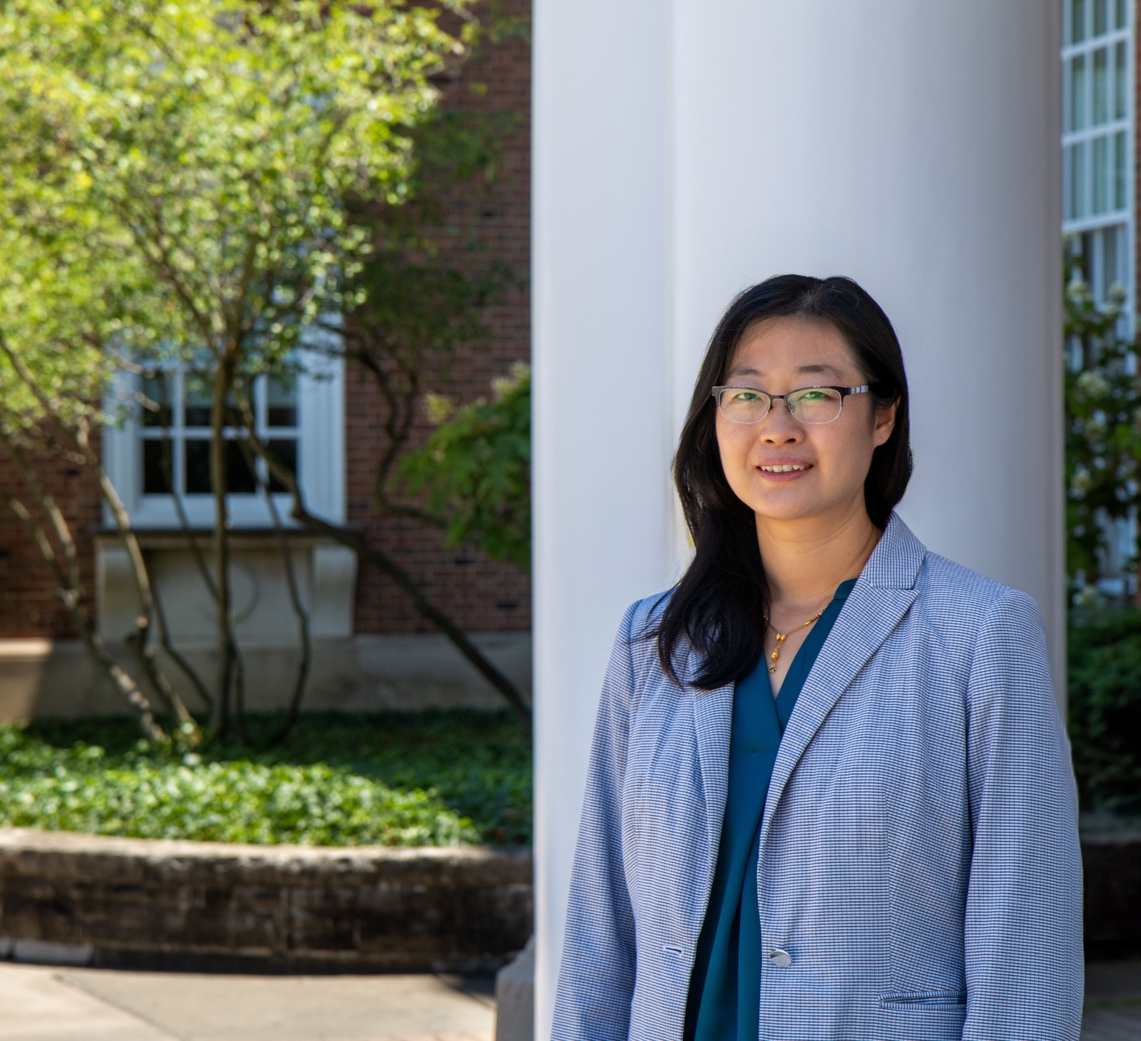 Ying Diao outside of Illini Union